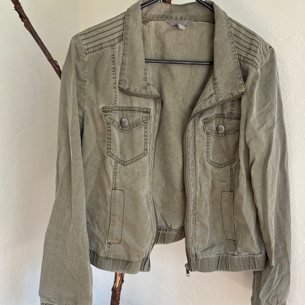 Rubbish 100 % Cotton Utility Jacket for Women